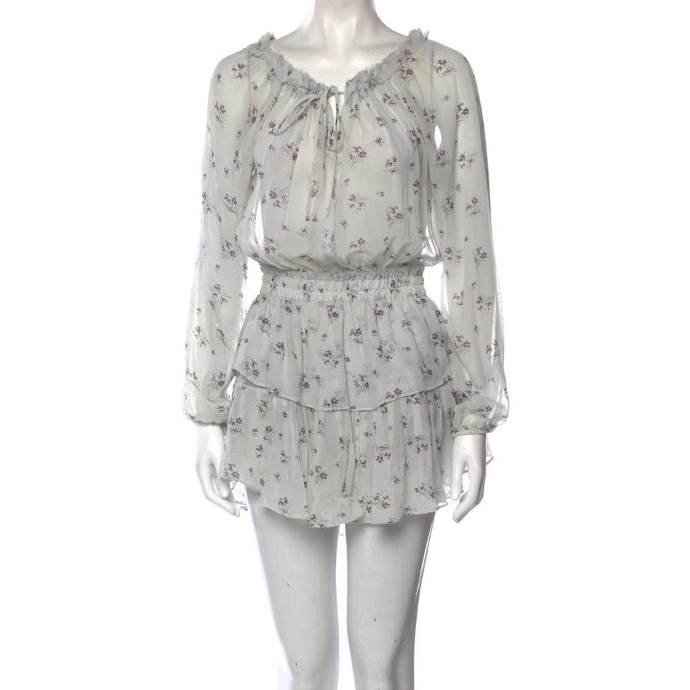 LoveShackFancy Silk Mini Dress